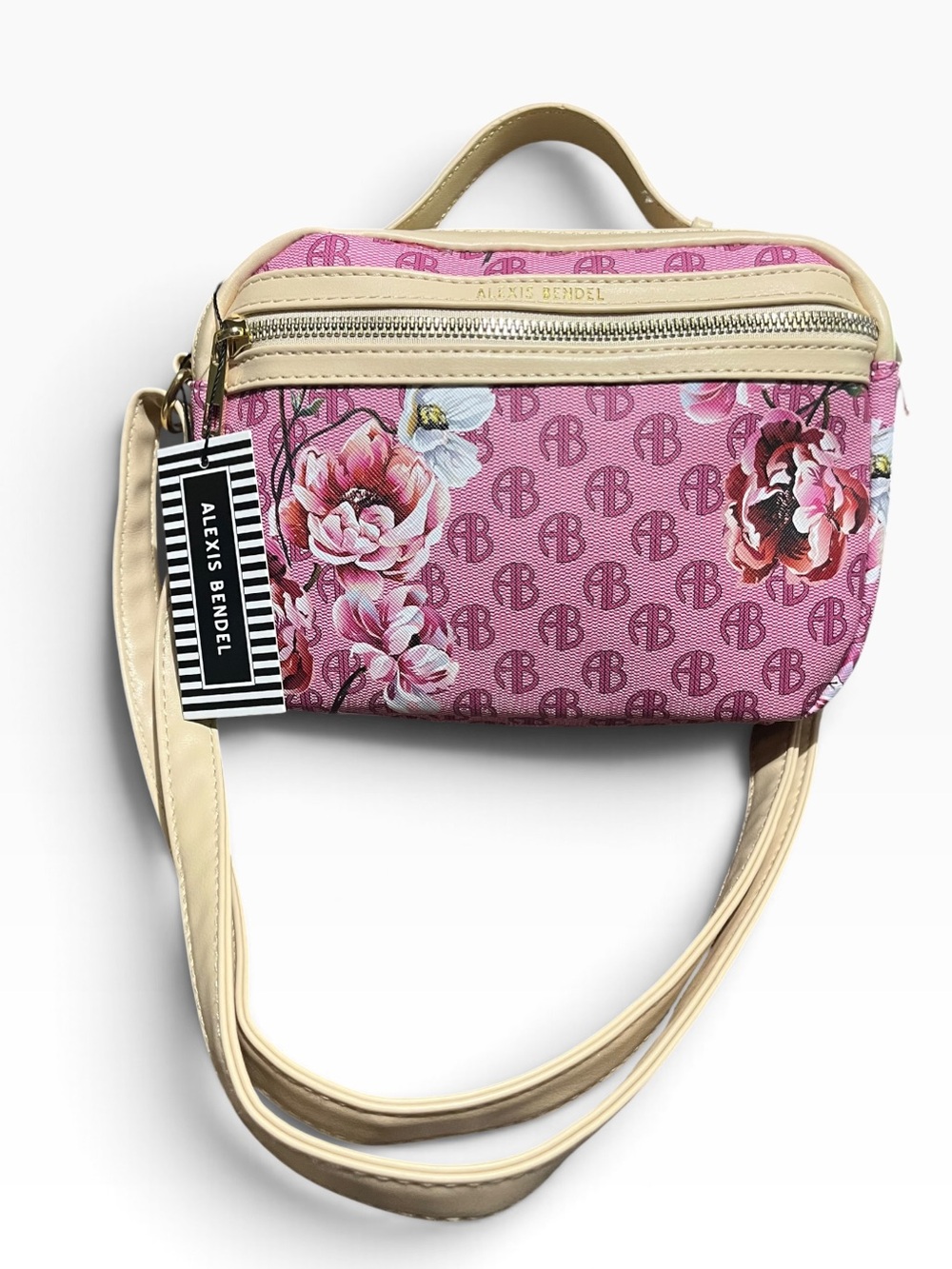 Alexis Benderl Pink Floral Crossbody Bag